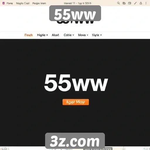Evolução do design do site 55ww