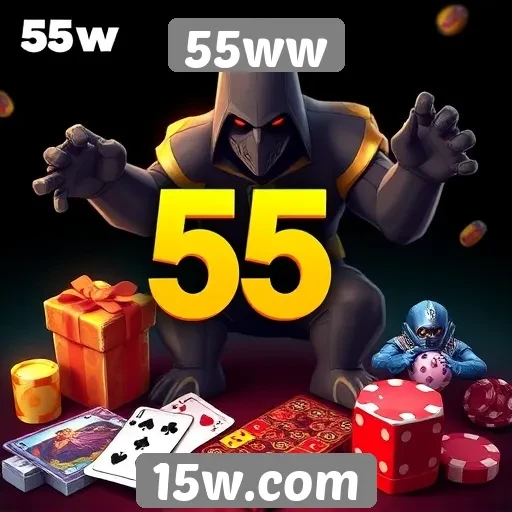 Variedade de jogos disponíveis no 55ww